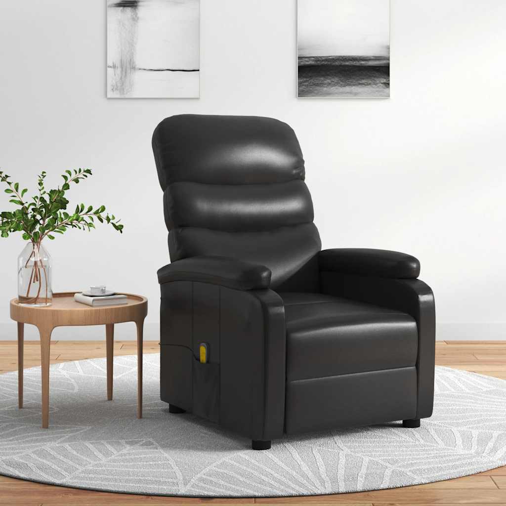 Fauteuil de massage Noir Similicuir - XIOS