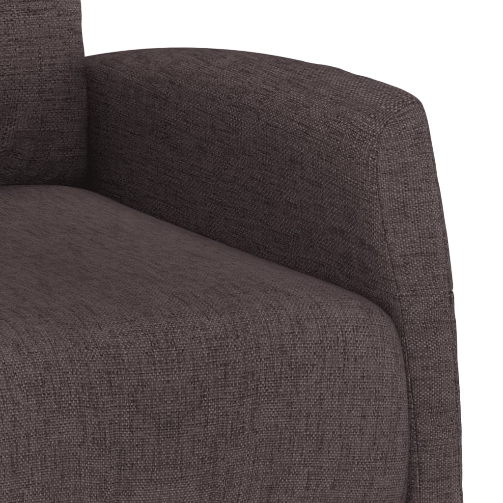 Fauteuil de massage Marron foncé Tissu - XIOS