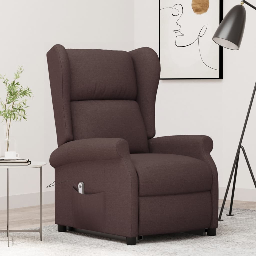 Fauteuil Marron foncé Tissu - XIOS