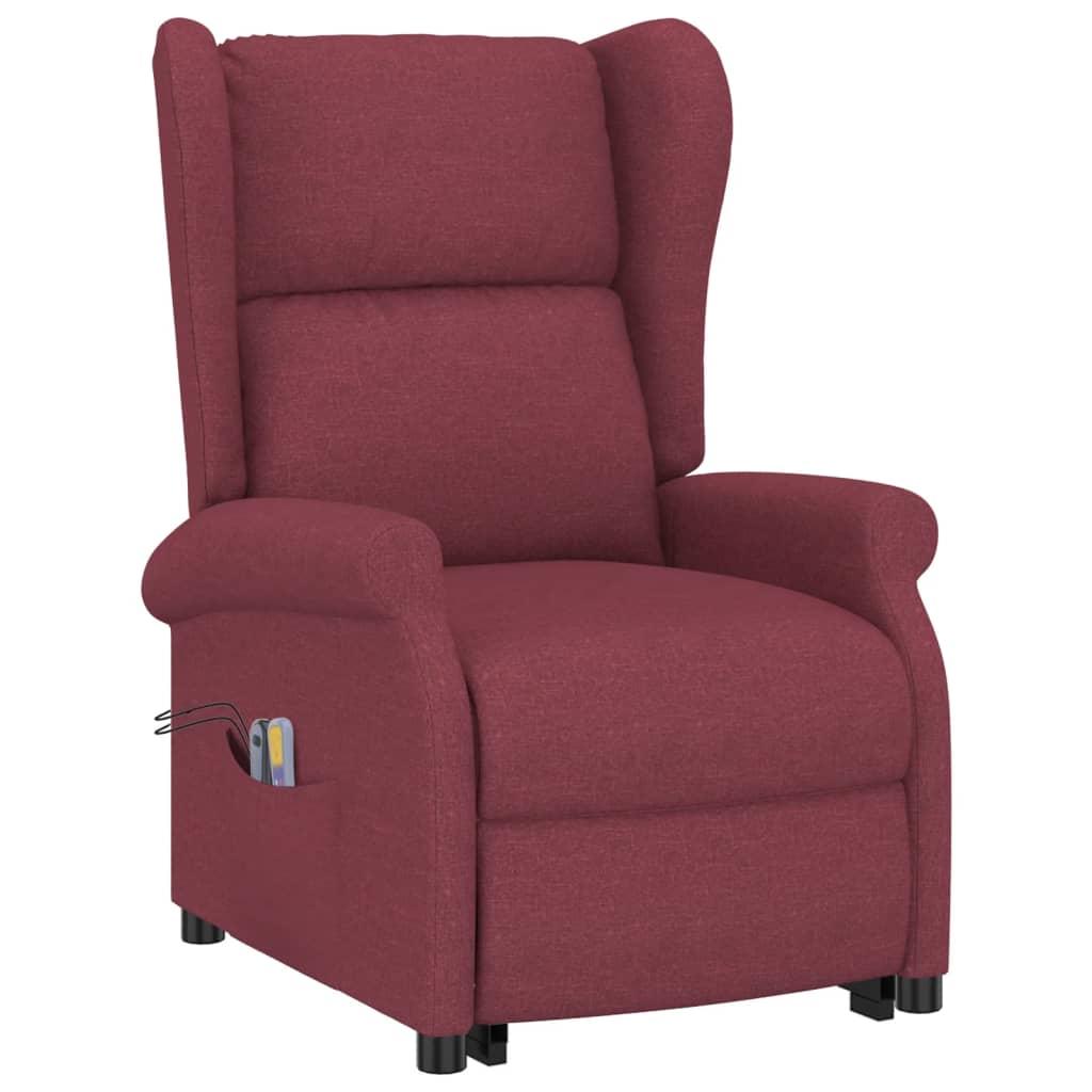Fauteuil de massage Rouge bordeaux Tissu - XIOS