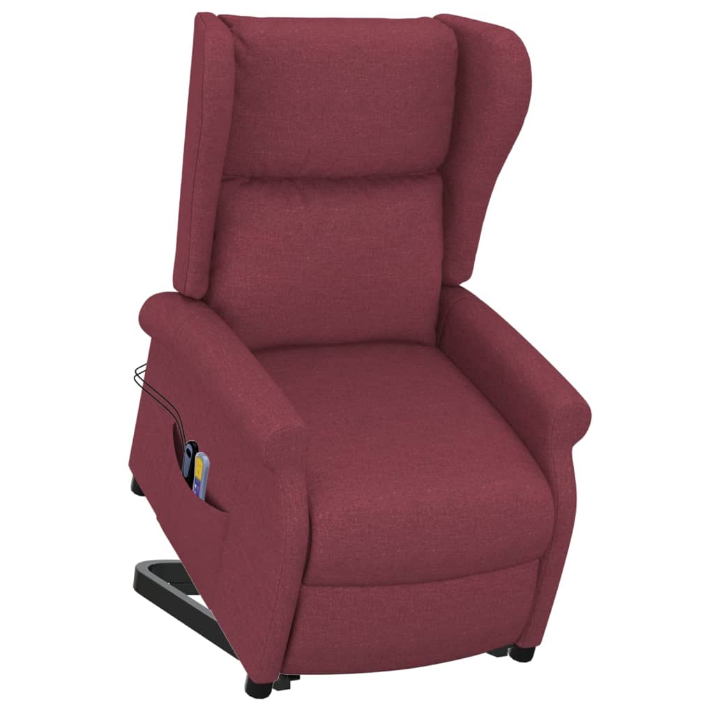 Fauteuil de massage Rouge bordeaux Tissu - XIOS