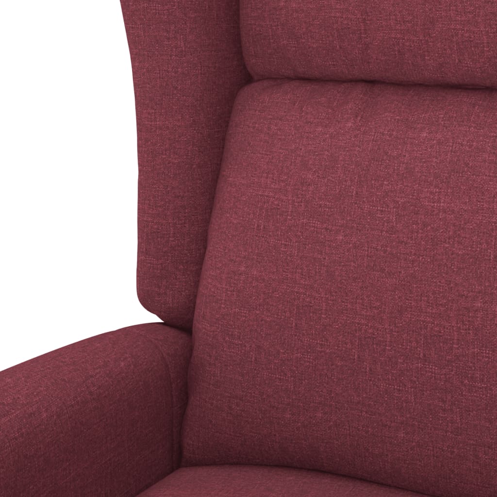 Fauteuil de massage Rouge bordeaux Tissu - XIOS
