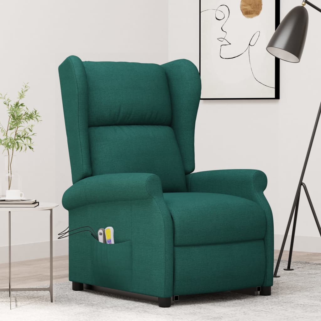 Fauteuil de massage Vert foncé Tissu - XIOS