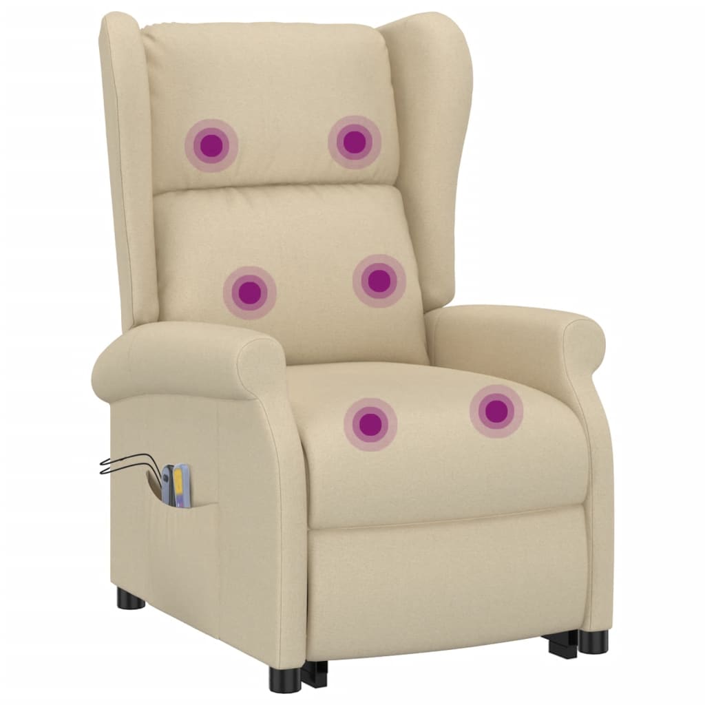 Fauteuil de massage Crème Tissu - XIOS