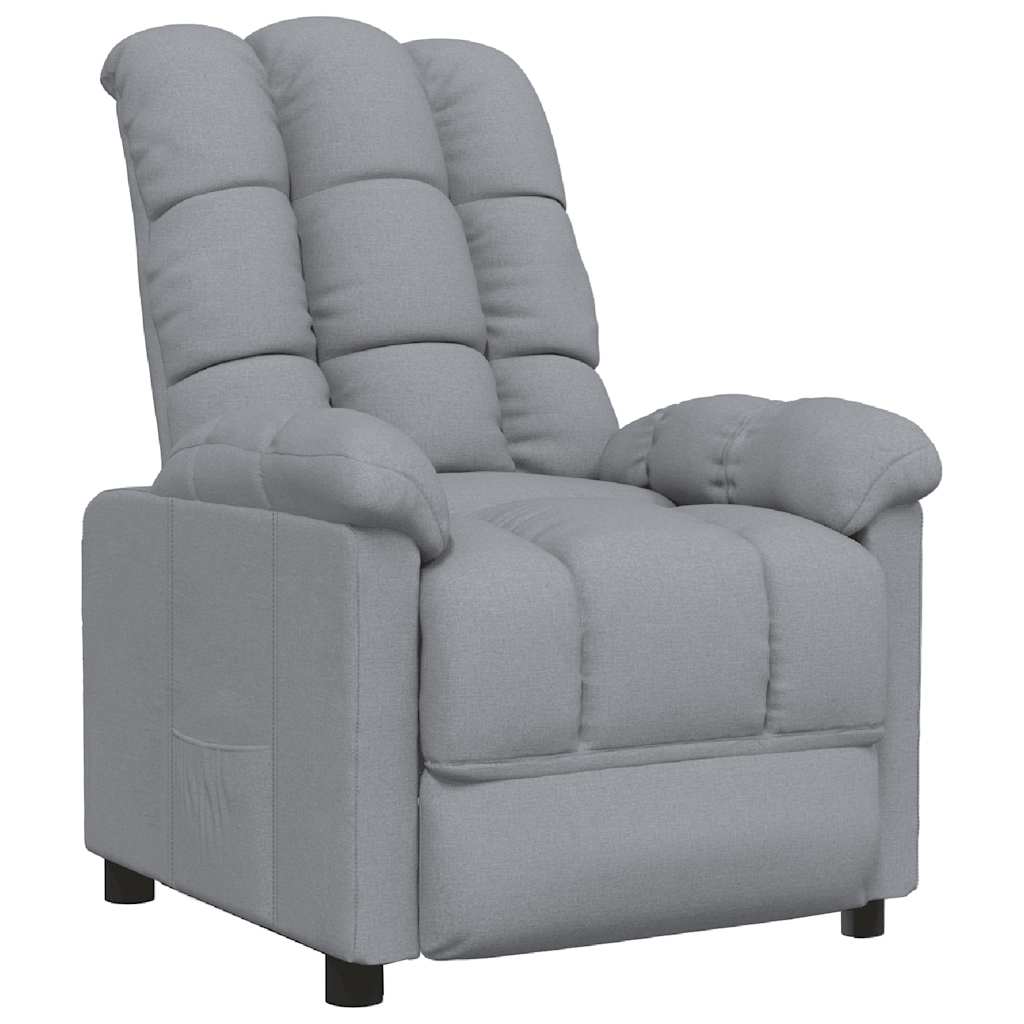 Fauteuil inclinable Gris clair Tissu - XIOS