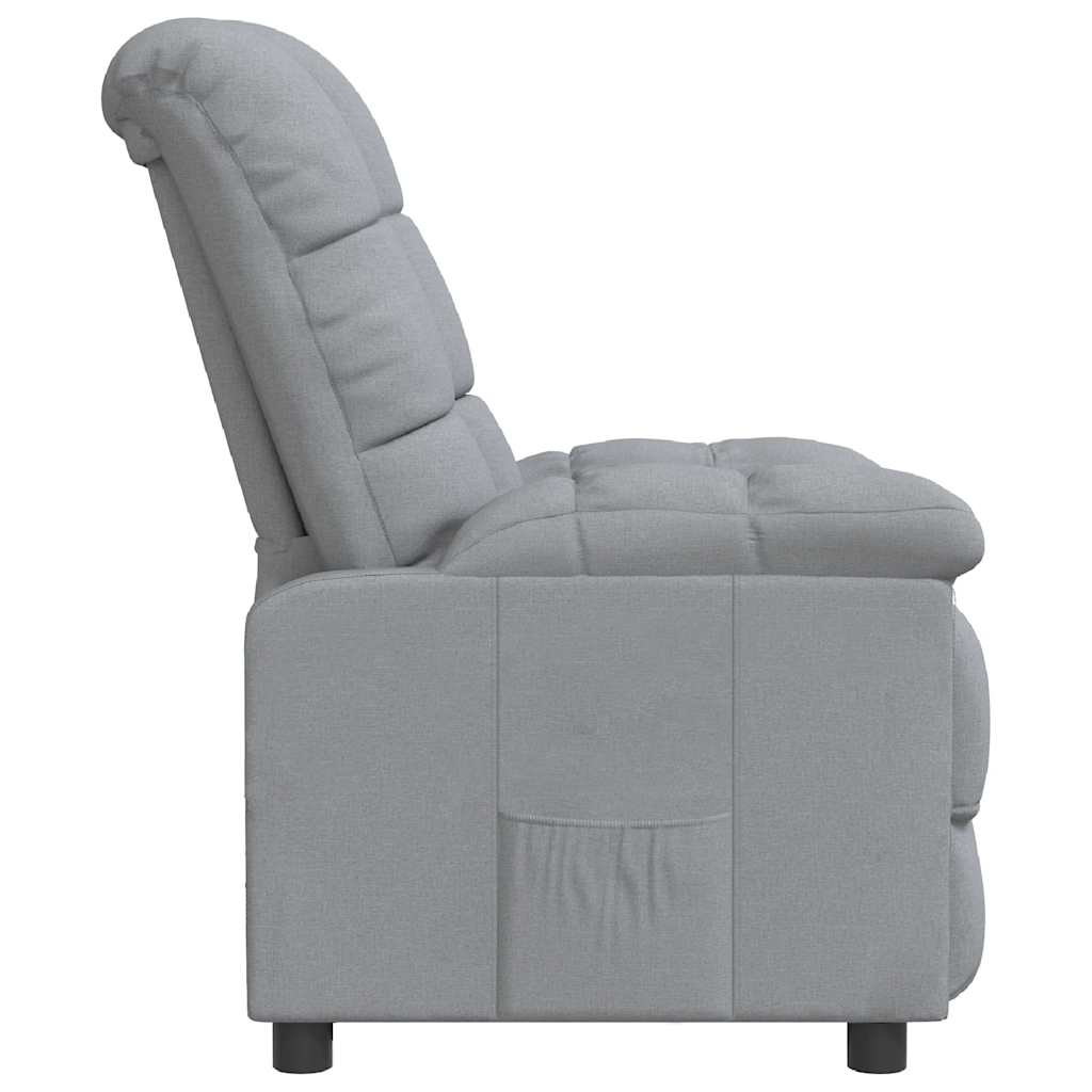 Fauteuil inclinable Gris clair Tissu - XIOS