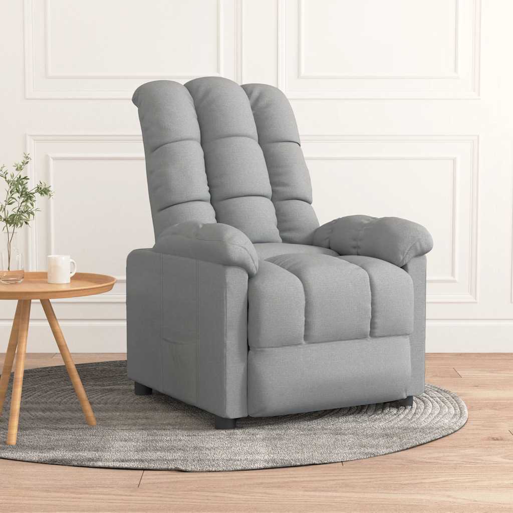 Fauteuil inclinable Gris clair Tissu - XIOS