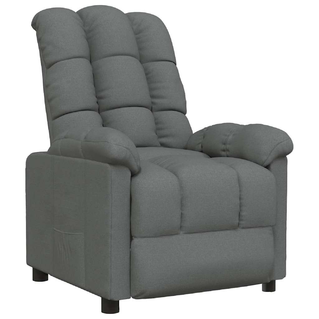 Fauteuil inclinable Gris foncé Tissu - XIOS