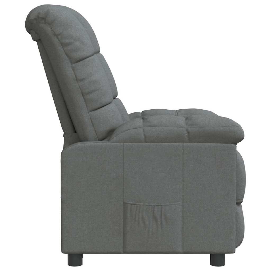 Fauteuil inclinable Gris foncé Tissu - XIOS
