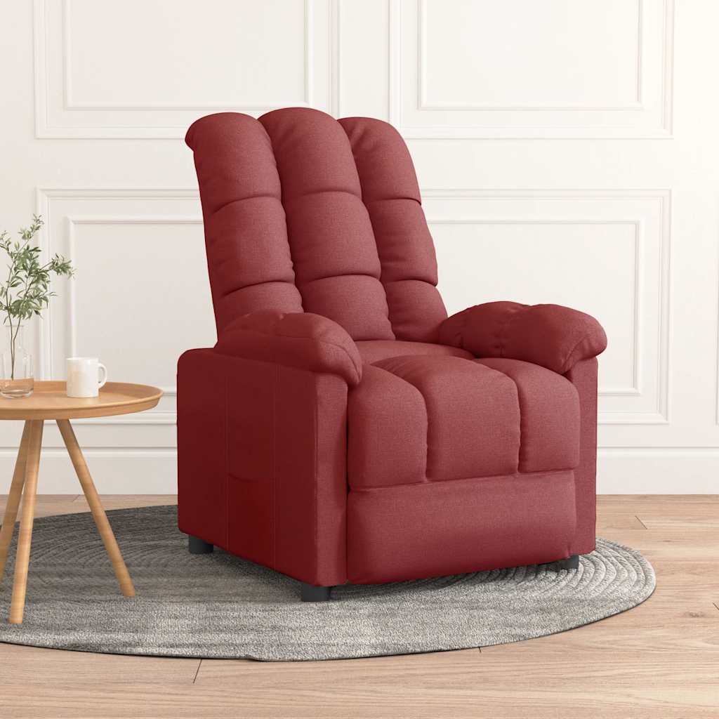 Fauteuil inclinable Rouge bordeaux Tissu - XIOS