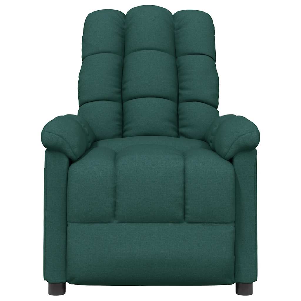 Fauteuil inclinable Vert foncé Tissu