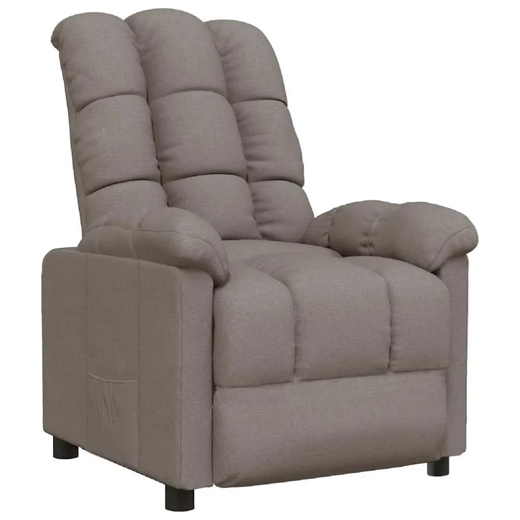 Fauteuil inclinable Taupe Tissu - XIOS