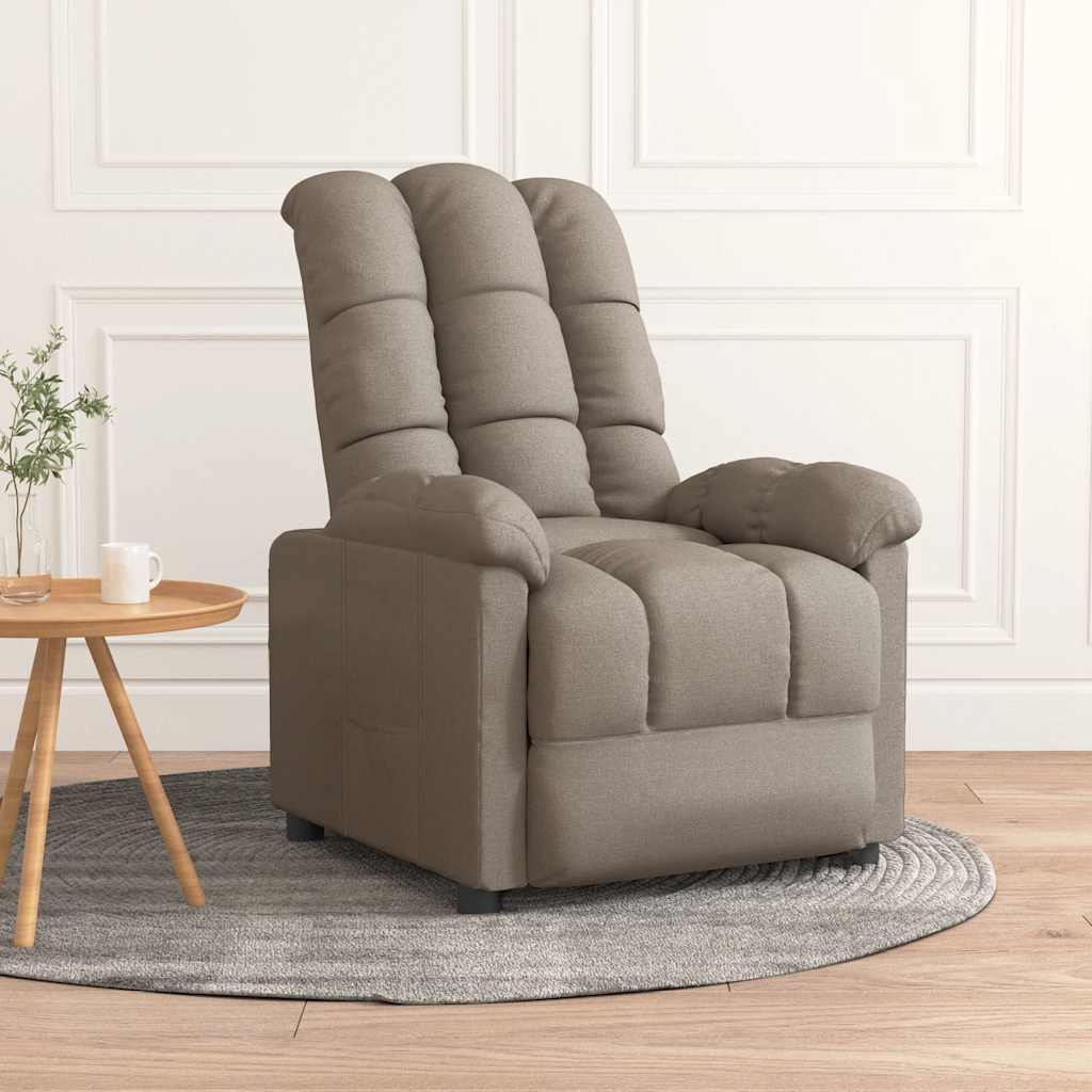 Fauteuil inclinable Taupe Tissu - XIOS