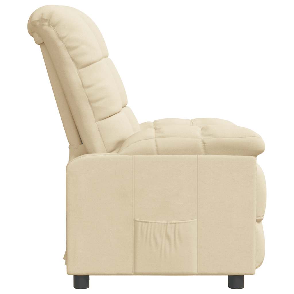 Fauteuil inclinable Crème Tissu - XIOS