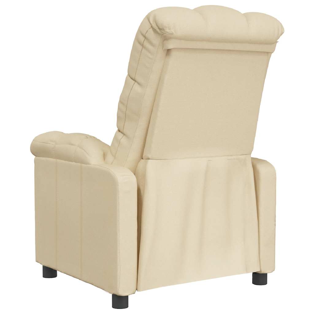 Fauteuil inclinable Crème Tissu