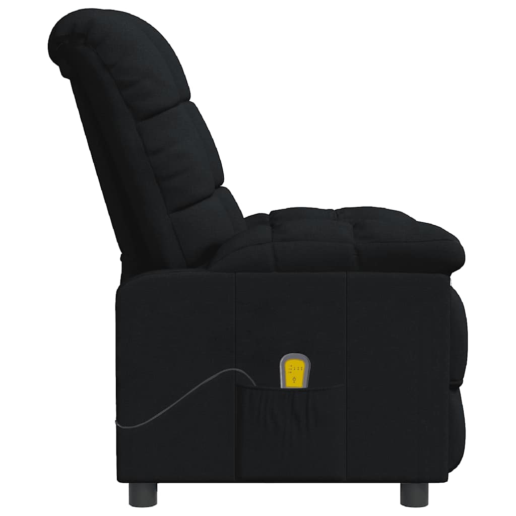 Fauteuil de massage Noir Tissu