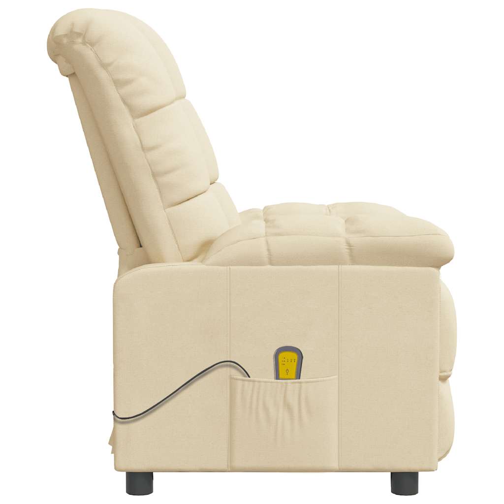 Fauteuil de massage Crème Tissu