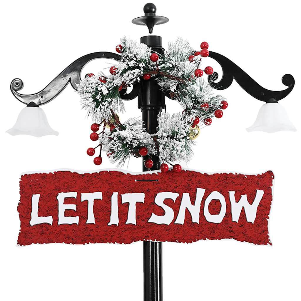 Arbre de Noël neigeux avec base de parapluie Bleu 170 cm PVC - XIOS