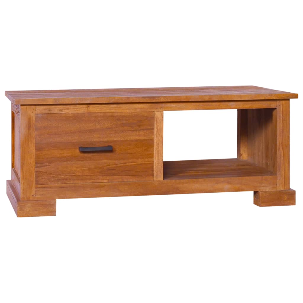 Meuble TV 90x50x37 cm Bois de teck massif - XIOS