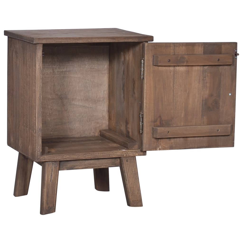 Table de chevet 40x30x53 cm Bois de teck solide - XIOS