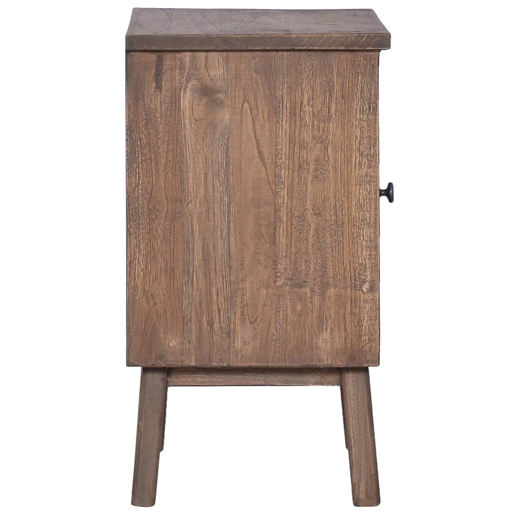 Table de chevet 40x30x53 cm Bois de teck solide - XIOS
