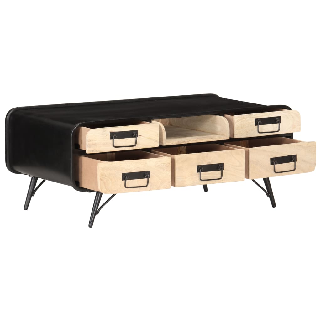 Table basse 100x50x40 cm Bois de manguier massif - XIOS