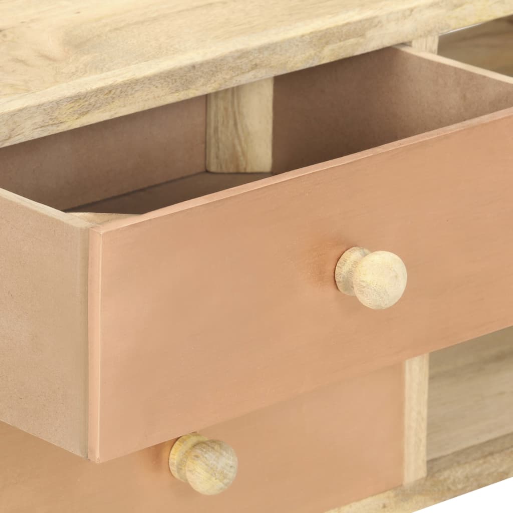Meuble TV 110x30x45 cm Bois de manguier solide - XIOS