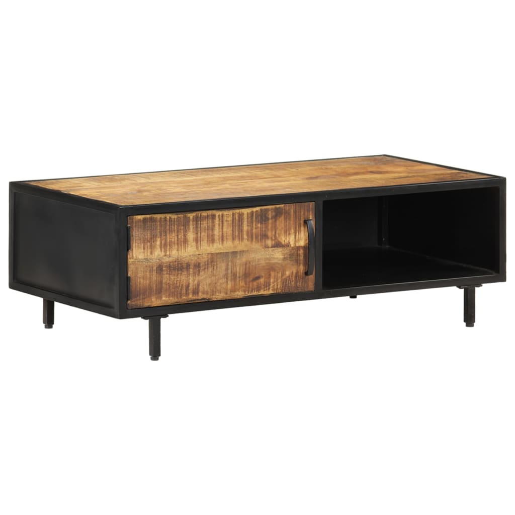 Table basse 105x50x35 cm Bois de manguier brut - XIOS