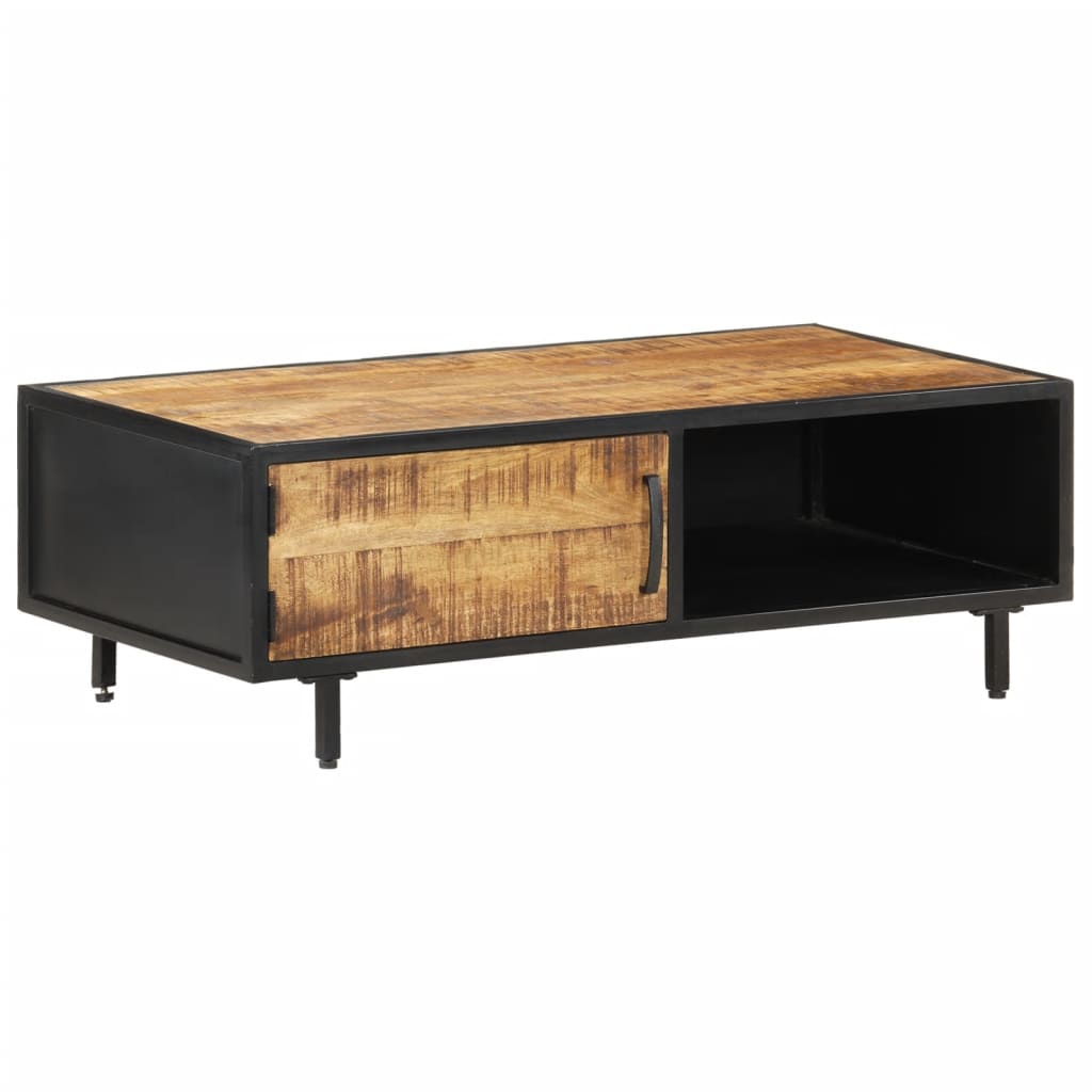 Table basse 105x50x35 cm Bois de manguier brut - XIOS