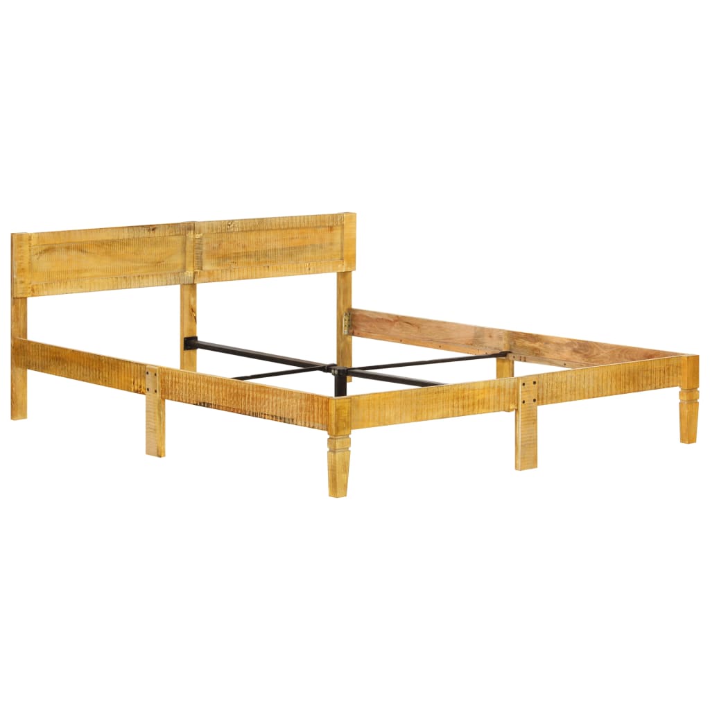 Cadre de lit sans matelas bois de manguier massif 180 cm - XIOS