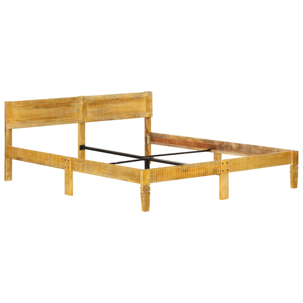 Cadre de lit sans matelas bois de manguier massif 180 cm - XIOS