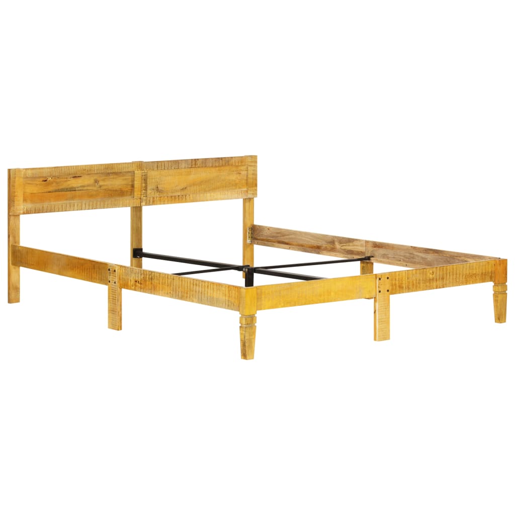 Cadre de lit sans matelas bois de manguier massif 180 cm - XIOS