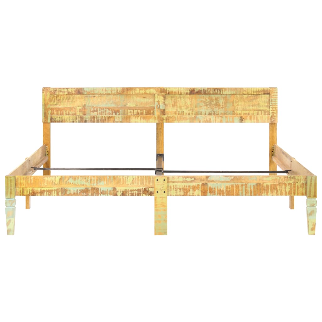 Cadre de lit sans matelas Bois de récupération massif 180x200cm - XIOS