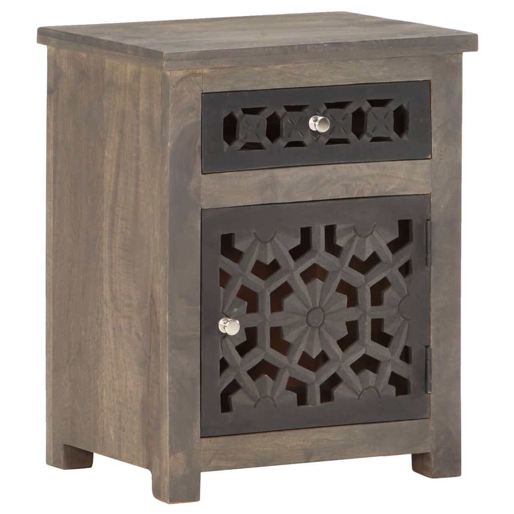 Table de chevet 40x30x50 cm Bois de manguier massif - XIOS