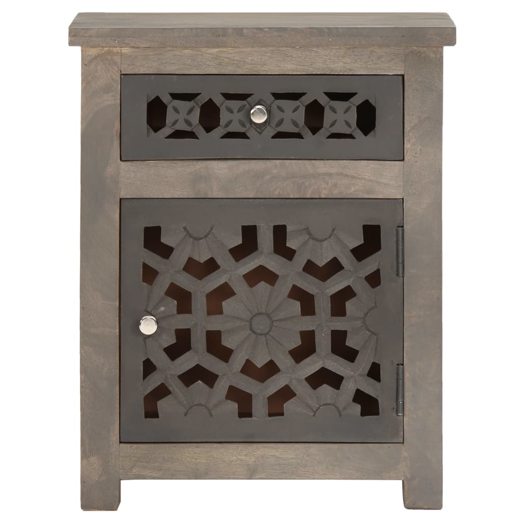 Table de chevet 40x30x50 cm Bois de manguier massif - XIOS