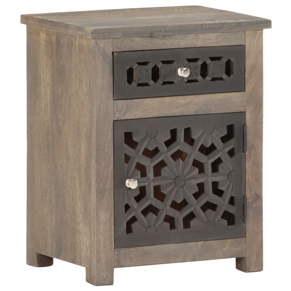 Table de chevet 40x30x50 cm Bois de manguier massif - XIOS