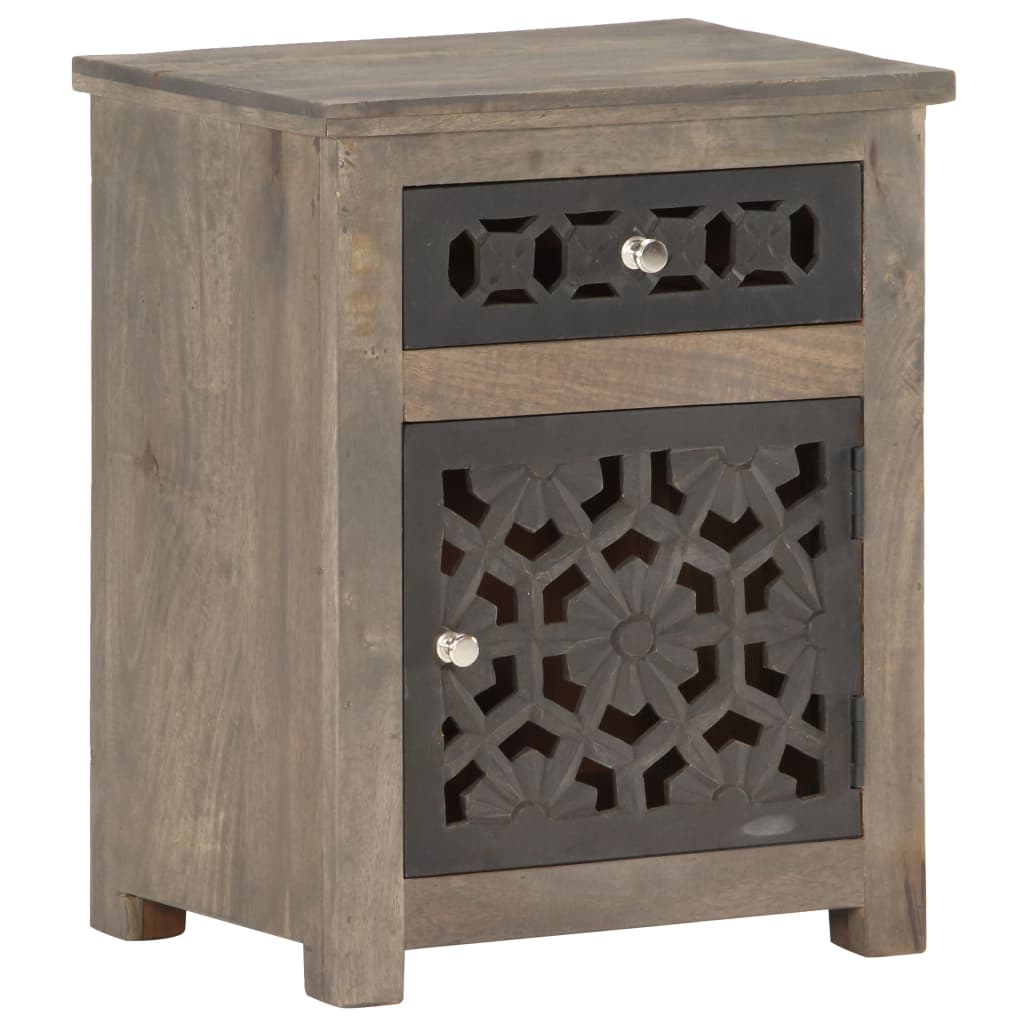 Table de chevet 40x30x50 cm Bois de manguier massif - XIOS