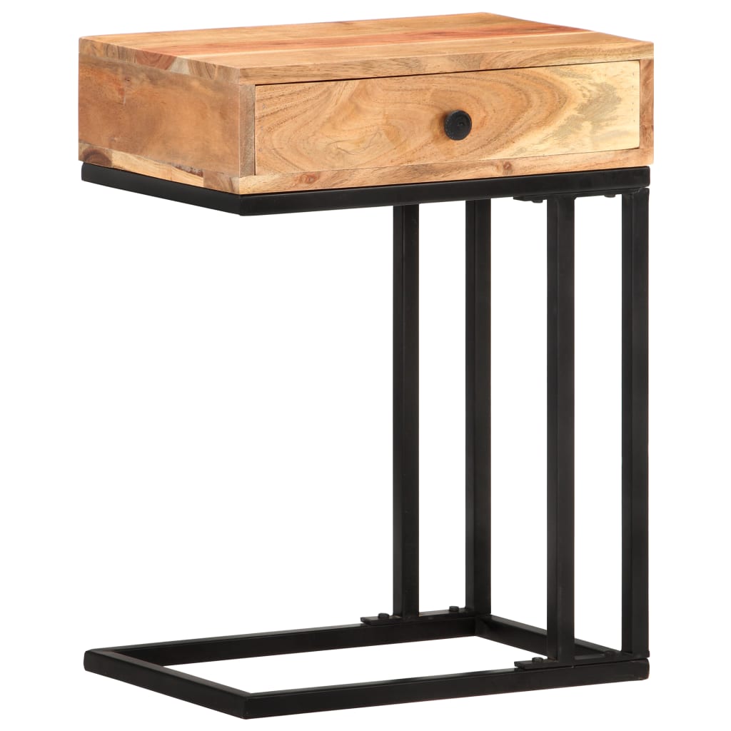 Table d'appoint en forme d'U 45x30x61 cm Bois d'acacia massif - XIOS