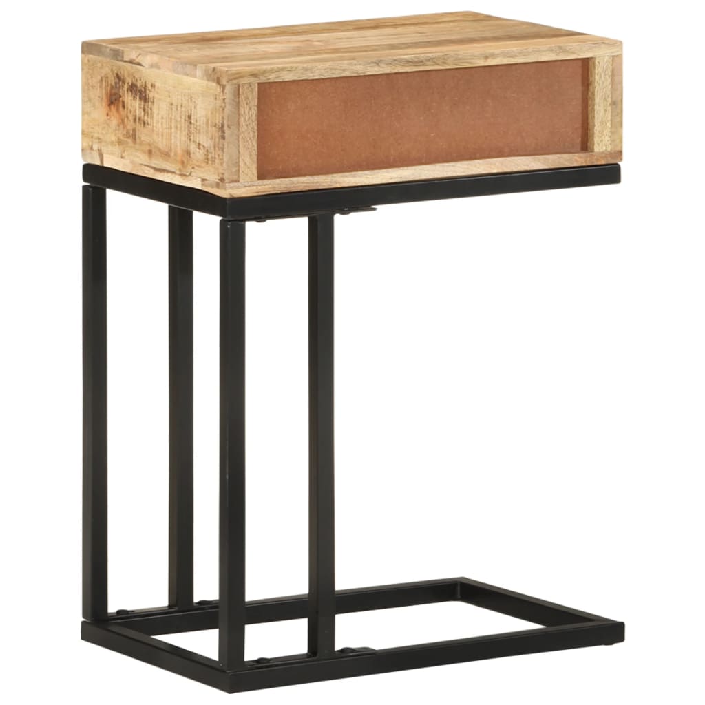 Table d'appoint en forme d'U 45x30x61cm Bois de manguier massif - XIOS