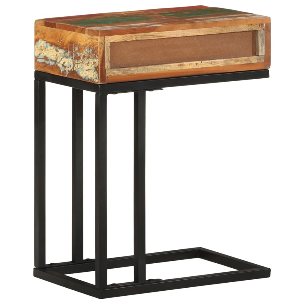 Table d'appoint en U 45x30x61 cm Bois de récupération massif - XIOS