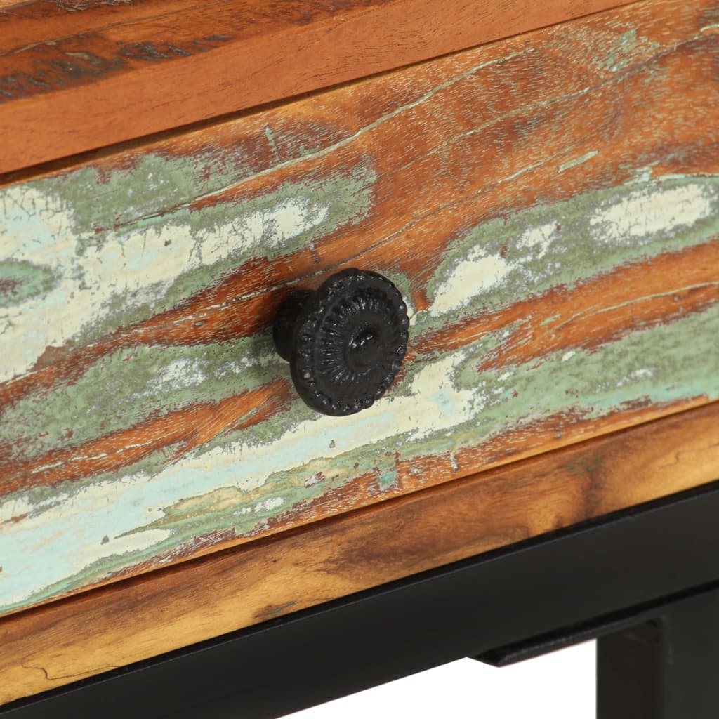 Table d'appoint en U 45x30x61 cm Bois de récupération massif - XIOS