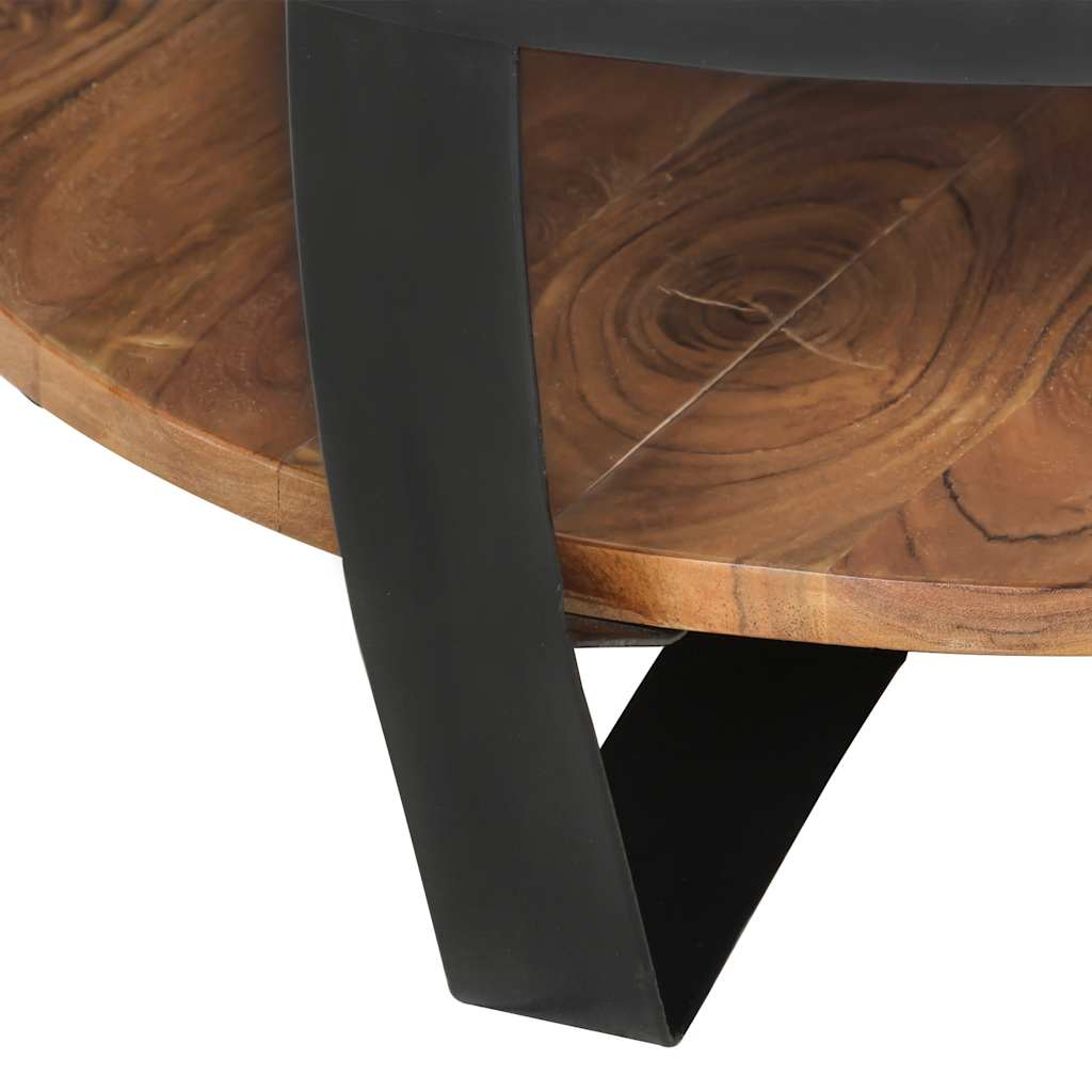 Table basse 65x65x32 cm Bois d'acacia solide - XIOS