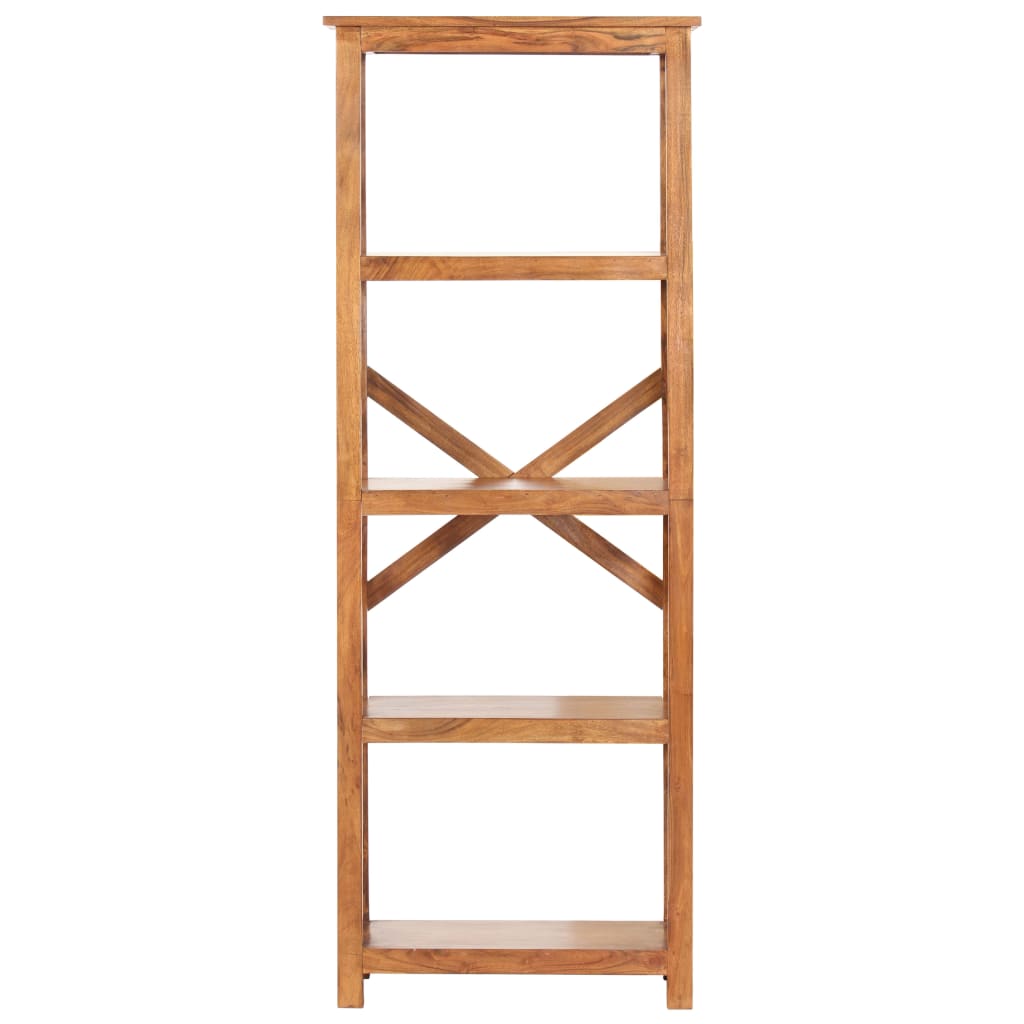 Bibliothèque 60x30x160 cm Bois massif d'acacia et finition miel - XIOS