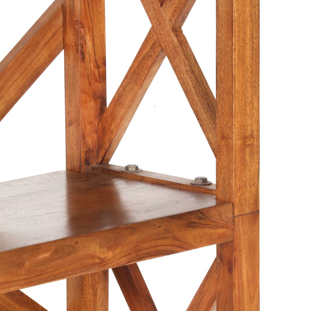 Bibliothèque 60x30x160 cm Bois massif d'acacia et finition miel - XIOS