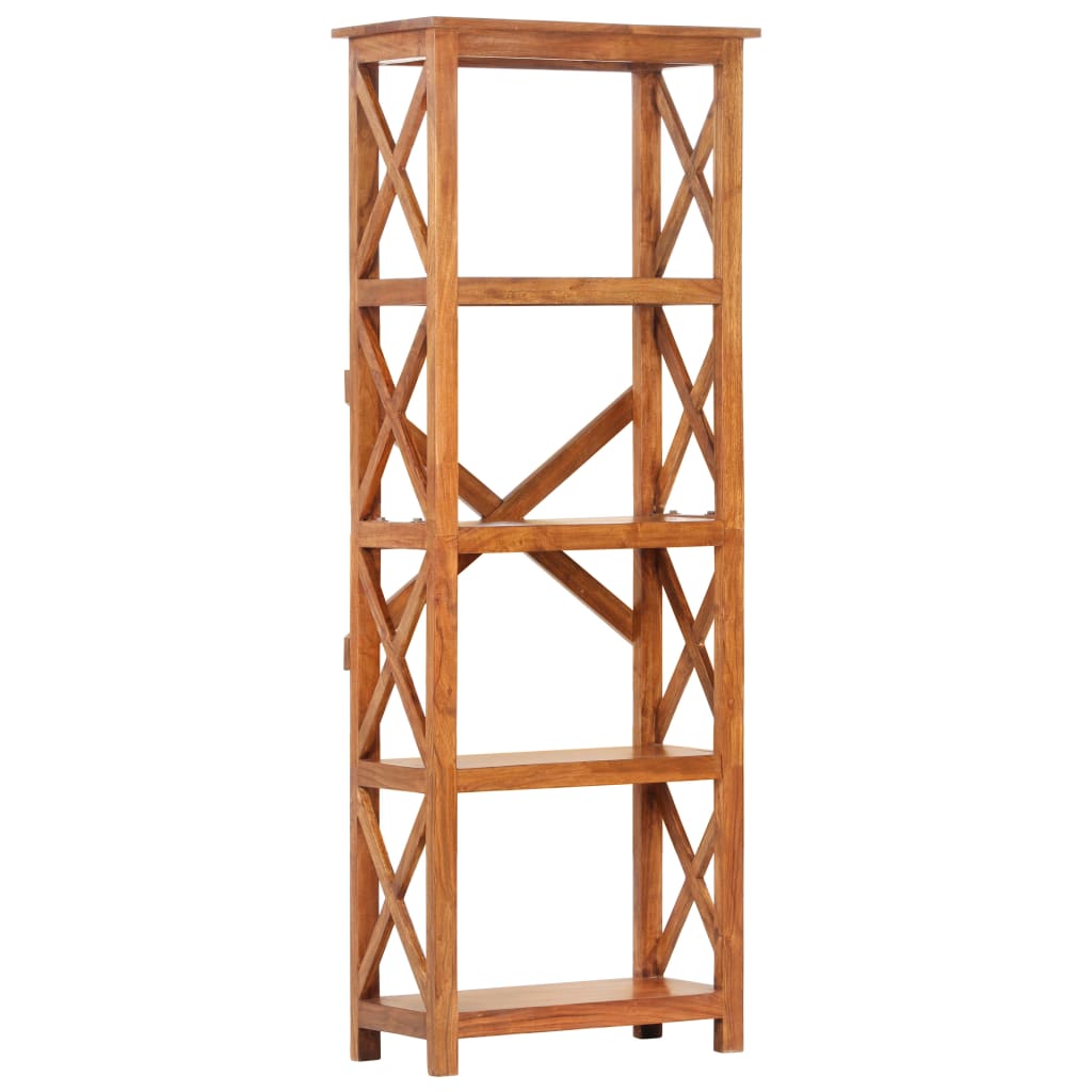 Bibliothèque 60x30x160 cm Bois massif d'acacia et finition miel - XIOS