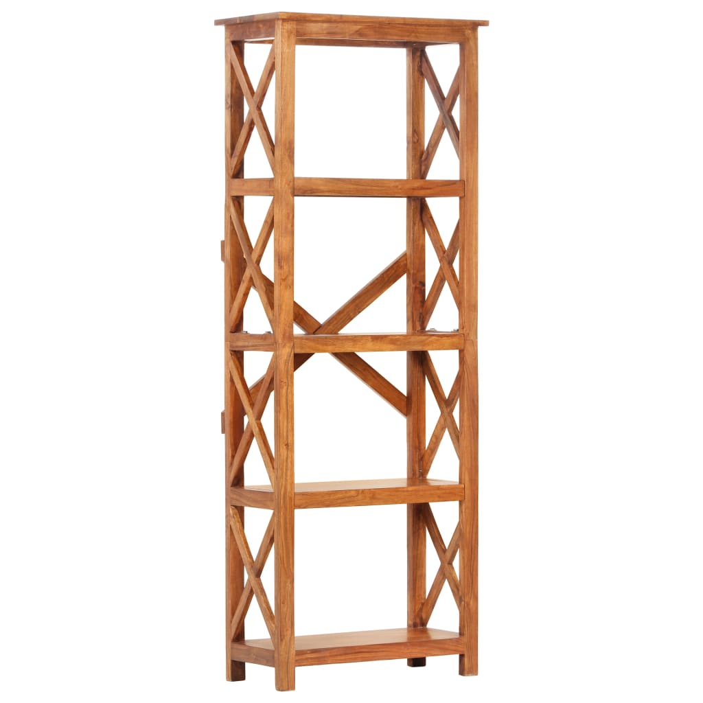 Bibliothèque 60x30x160 cm Bois massif d'acacia et finition miel - XIOS