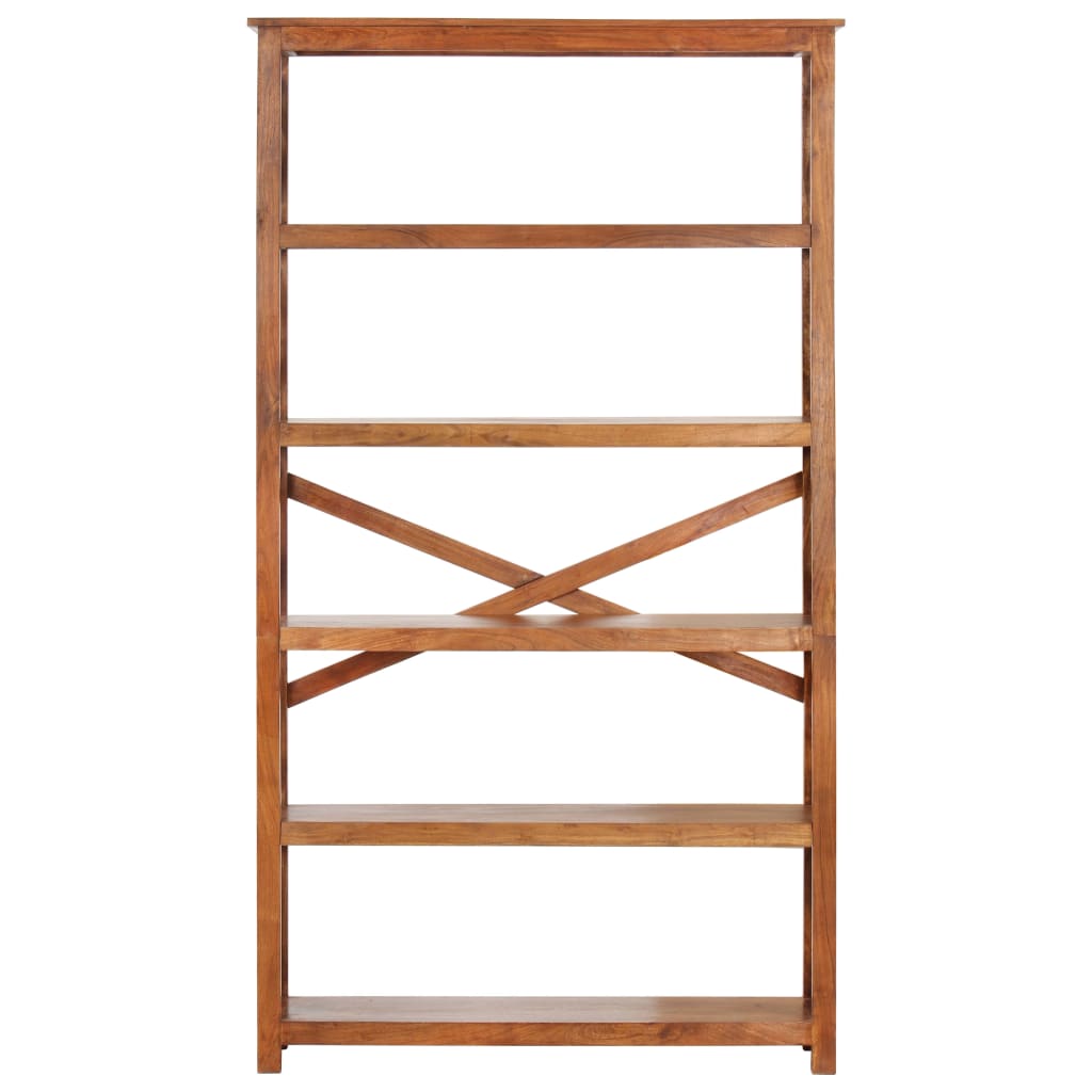 Bibliothèque 100x30x180cm Bois massif d'acacia et finition miel
