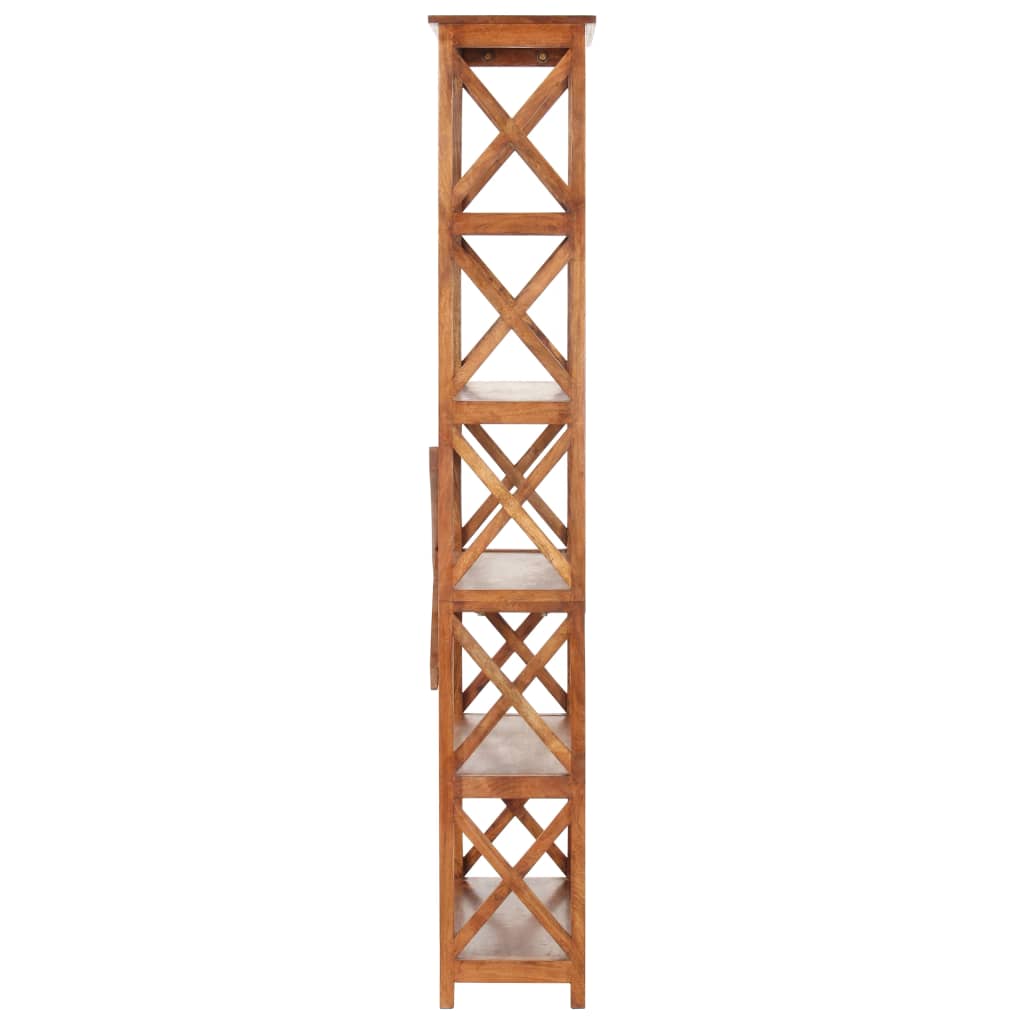Bibliothèque 100x30x180cm Bois massif d'acacia et finition miel