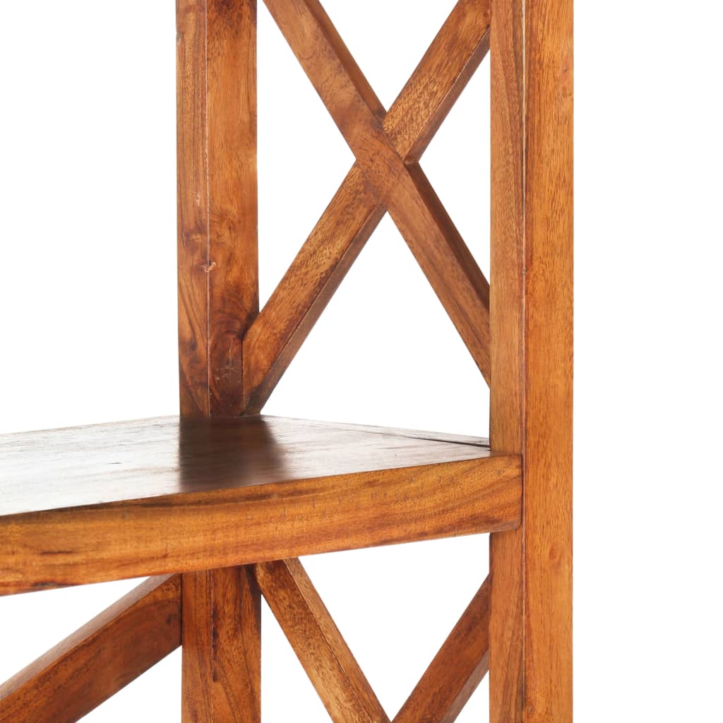 Bibliothèque 100x30x180cm Bois massif d'acacia et finition miel