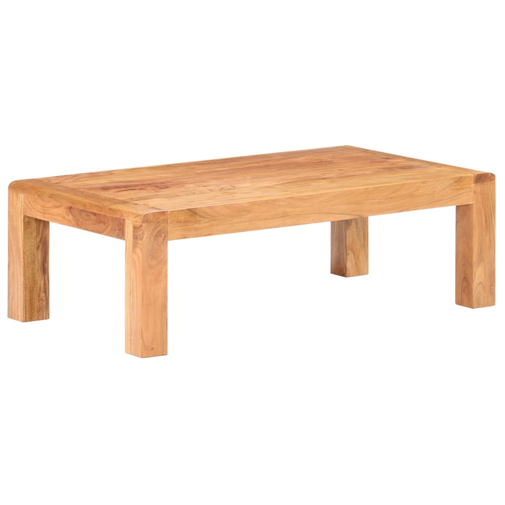 Table basse 110x60x35 cm Bois d'acacia massif et finition miel - XIOS